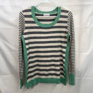 Olive‎ + Oak women's Maryanne striped scoop neck lightweight sweater stretch M